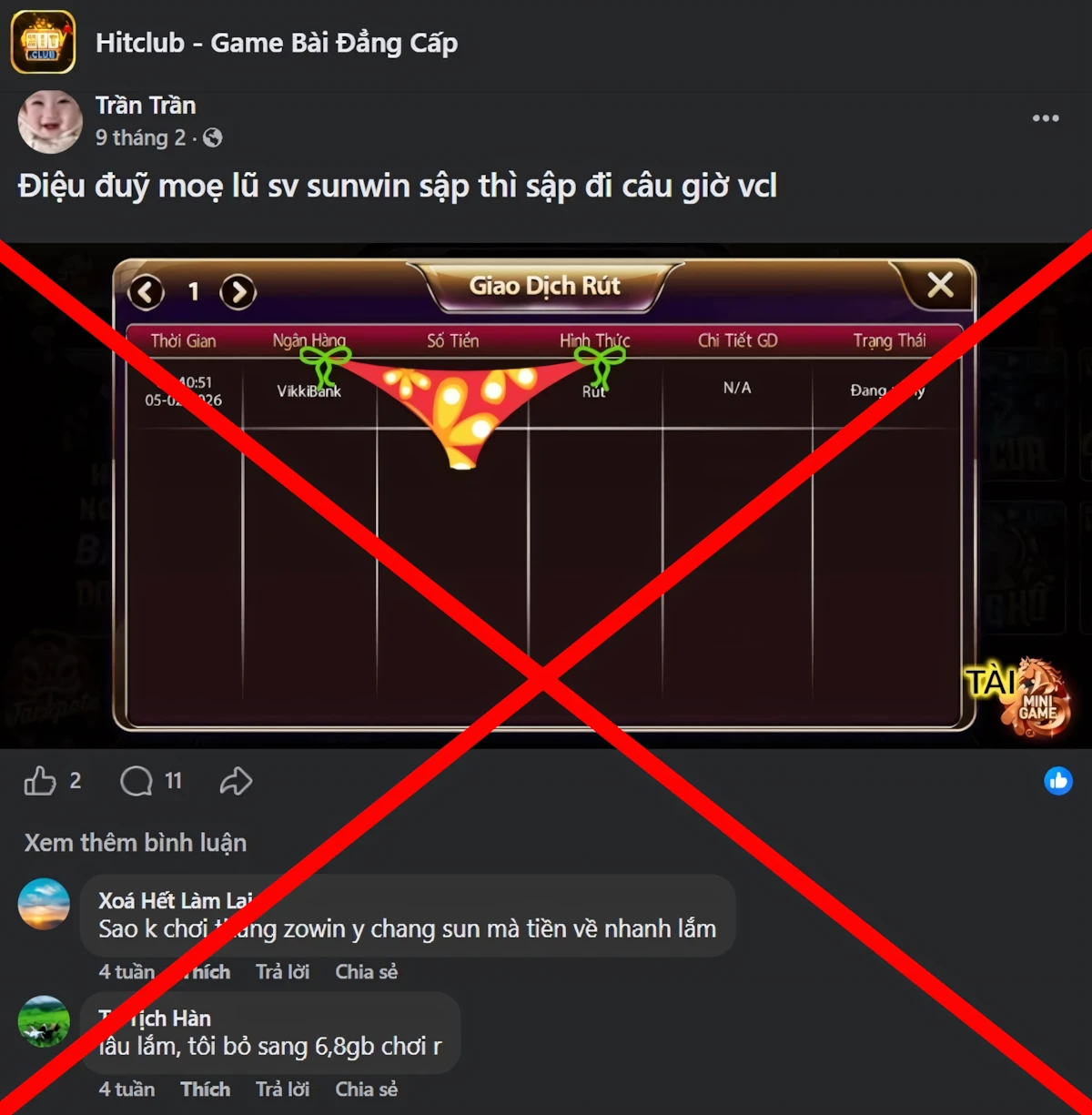 Phân tích trò chơi xấu từ đối thủ